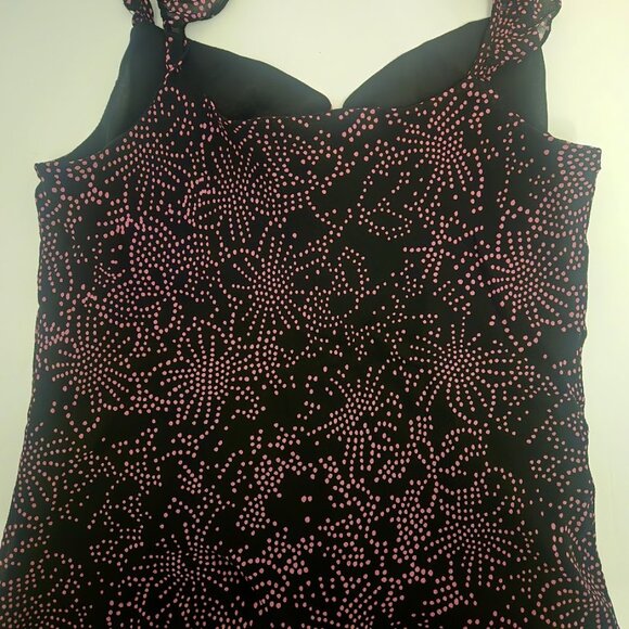 Kenneth Cole black silk tank with ruffle straps Size 6 - Picture 4 of 6